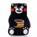 iPhone 6 6s Plus 5.5 - 3D Silicone Soft Cartoon Cute Protective Phone Cover Case - Black Bear Carrying Barrel